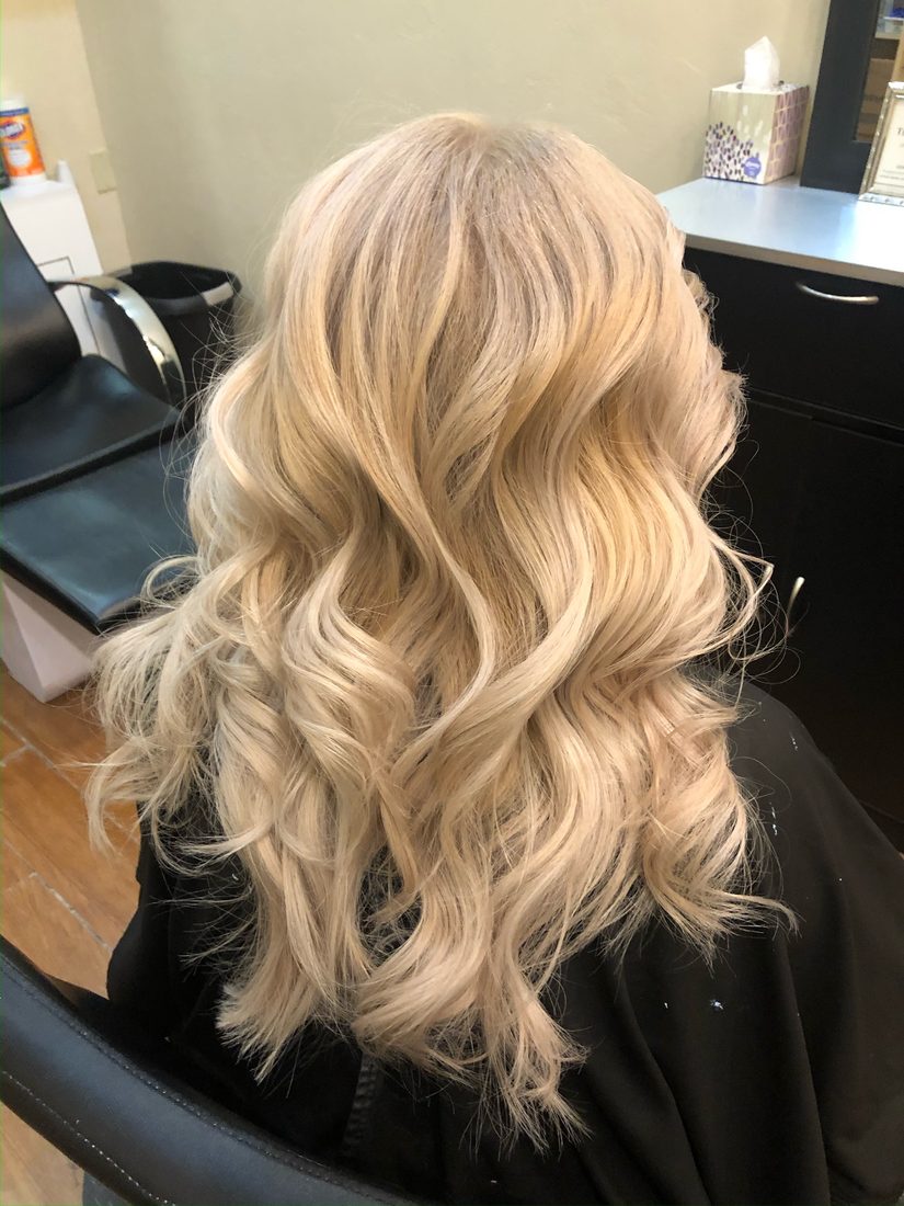 Blonde styling by Vanessa at Shearfinity, El Paso