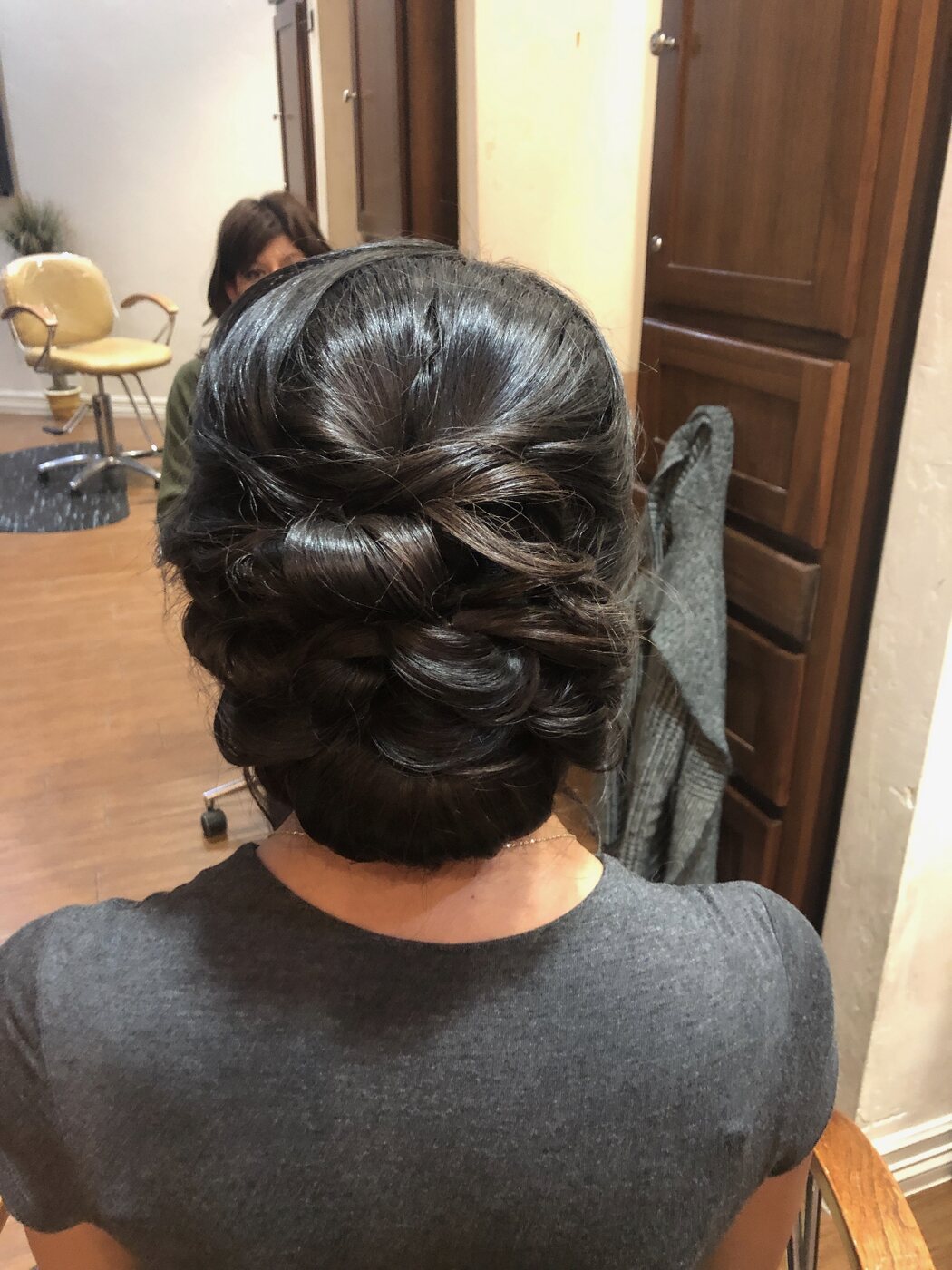 Elegant low updo for special events